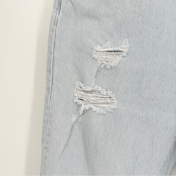 Levis Jeans Womens 29 Light Blue Skinny Button Fly Premium Distressed Skinny 501 - Picture 16 of 16